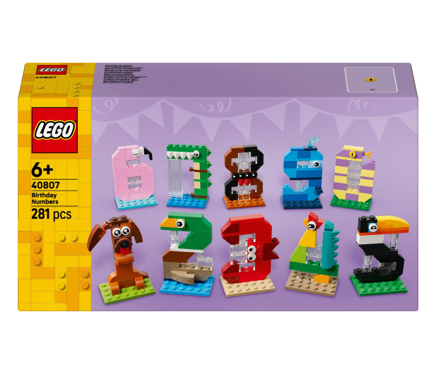 LEGO ICONIC 40807 Urodzinowe cyferki - 1529757 - zdjęcie